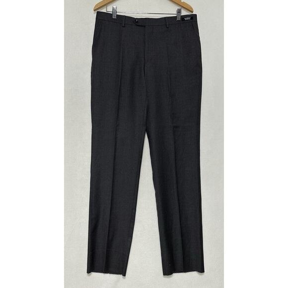 NWT $200 Jos A Banks 100% Wool Traveler Dress Pant 36 SHORT NO HEM Tailored Fit - Picture 1 of 9